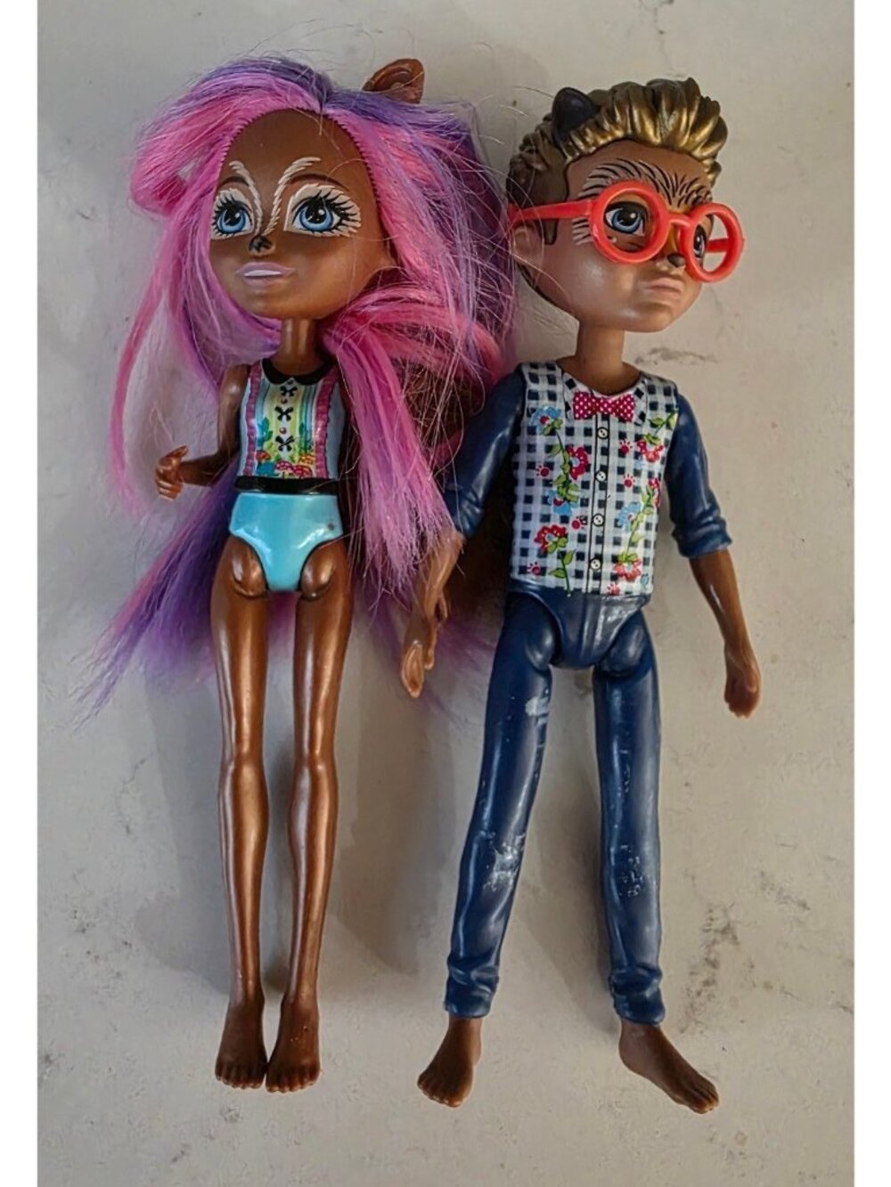 Enchantimals dolls 6" Fashion Dolls Hixby Hedgehog and Sancha Squirrel